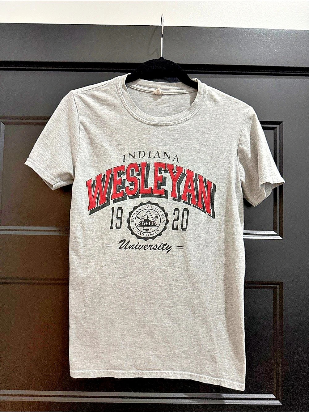 Indiana Wesleyan University graphic tee Gray & Red Like New